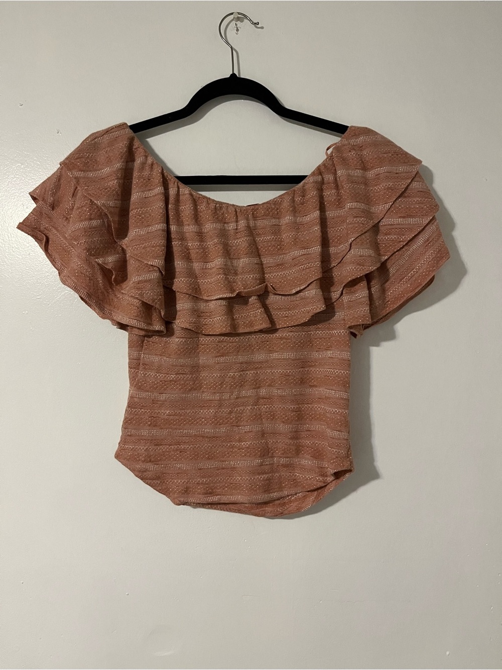 Free People Off-Shoulder Ruffle Top - Picture 5 of 5